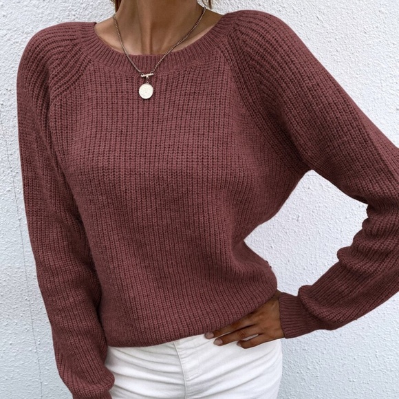 Cozy Grey Floral Embroidered Oversized Lace Sweater - Picture 3 of 7